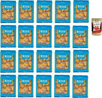 Produktbild von De Ceco De Cecco le Specialità Lasagnette N°202, 100% Italienisch Pasta Nudeln 20x 500g + Italian Gourmet Polpa 400g