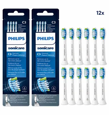 Produktbild von Philips Sonicare C3 Premium Plaque Defence HX9044/17 Ersatzbürsten 12er-Pack