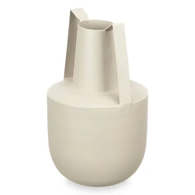 Produktbild von Vase aus Metall, pastellfarben, mit Griffen, 21 cm