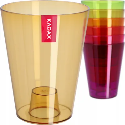 Immagine prodotto di KADAX vaso da fiori "Menfi", vaso da fiori per orchidea, orchidea, margherita, miele, rotondo, 12 cm