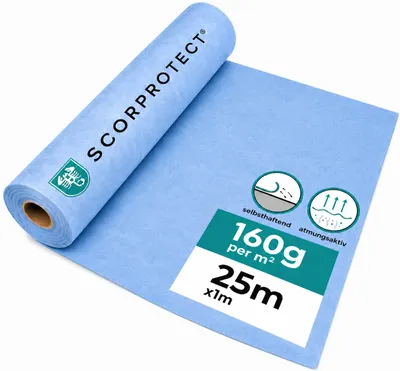 Produktbild von Scorprotect® AktivDefend selbsthaftendes atmungsaktives Abdeckvlies 160 g/m² 1,00 m x 25 m : 1,00 m x 25 m Abmessung: 1,00 m x 25 m