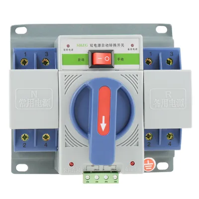 Image de Interrupteur, commutateur de transfert, commutateur de transfert automatique, commutateur de transfert automatique double puissance, commutateur de transfert automatique 2P