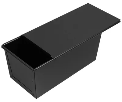 Image de Poêle à bords hauts avec couvercle, en acier au carbone, antiadhésive, dimensions : 33 x 12,3 x 11 cm