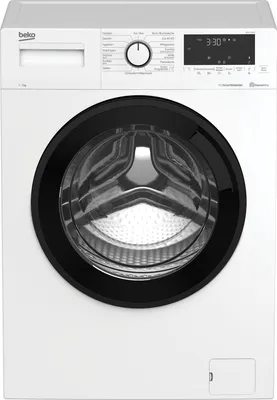 Produktbild von Beko WML71465S Freistehende Waschmaschine, Frontlader, Weiß, , Schleuder, 1400 U/min, 7 kg Fassungsvermögen, 44 kWh/100 Zyklen, 39 Liter/Zyklus, 52 dB Waschlautstärke, Inverter-Motor, 60 cm Breite, Startzeitvorwahl, Wasserauslaufschutz