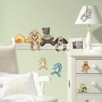 Produktbild von RoomMates - Kuscheltiere -  Wandtattoo Wandsticker Wandaufkleber Wandbilder