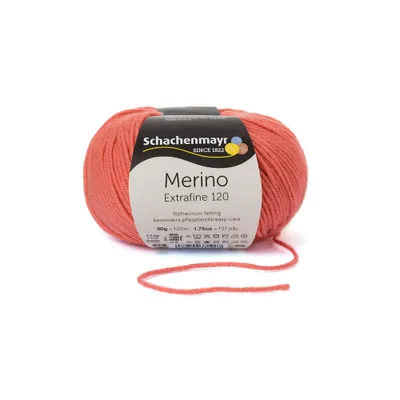 Produktbild von Schachenmayr Merino Extrafine 120, 50g Coral Handstrickgarne