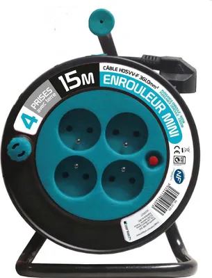 Immagine prodotto di Avvolgicavo elettrico domestico con terra L. 15 m ho5vvf 3g1, ZENITECH