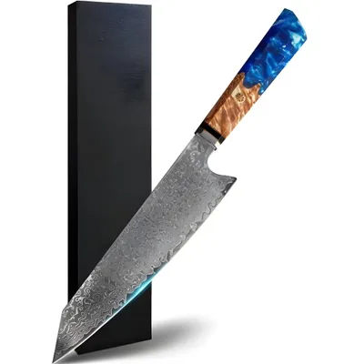 Image de Couteau de cuisine damasquiné SA-40123 - Kiritsuke KP40123