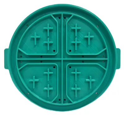 Brotbackform für Eucharistiebrot, rund, 22x20x1,4 cm