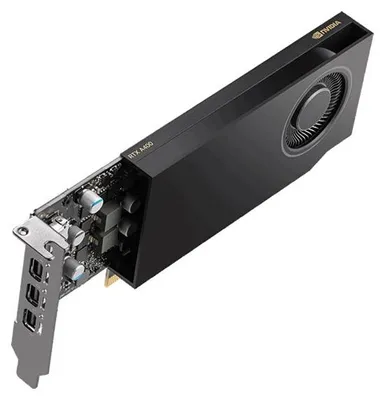 Produktbild von PNY VCNRTXA400-PL, RTX A400, 4 GB, GDDR6, 64 Bit, 5120 x 2880 Pixel, PCI Express x8 4.0