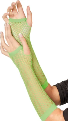 Produktbild von Fingerlose Netzhandschuhe neon-grün
