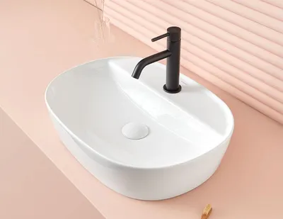 Produktbild von MARINO Aufsatzwaschbecken 50 cm x 38 cm  x 12 h, weiß