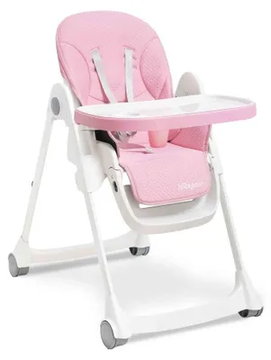 Image de Interbaby Chaise Haute Comfort Eat Rose