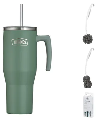 Immagine prodotto di THERMOS REFRESHING SERIES Thermobecher green mat – Vorteilsset mit Reinigungsbürste CLEAN FIX 30 cm | HAN 4140355110 | EAN 4002458534348