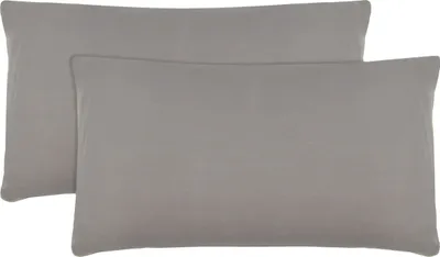 Produktbild von 2er Set Feinjersey Kopfkissenbezüge 100% Baumwolle, 40x80 cm, taupe