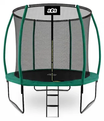 Image de Aga SPORT EXCLUSIVE Trampoline 250 cm Vert foncé + filet de protection + échelle