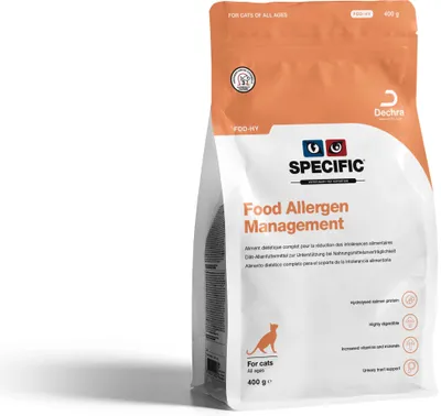Immagine prodotto di Alimento Specifico Per Gatti Fdd-Hy Per La Gestione Degli Allergeni Negli Adulti 400 Gr