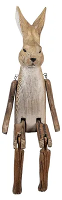 Produktbild von Clayre & Eef Figur Kaninchen Braun Holz