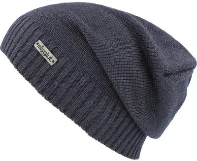 Eisglut Longbeanie Strickmütze Rocketo Cotton in blau