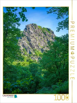 Produktbild von CALVENDO Puzzle Bodetal - Blick zur Roßtrappe | 1000 Teile Lege-Größe 64x48cm Foto-Puzzle für glückliche Stunden
