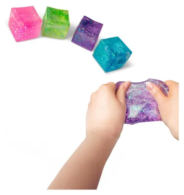 Produktbild von Anti Stress Würfel Scrunchems Glitzer -