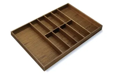 Produktbild von Besteckeinsatz NUSSBAUM 80er Schubl. B 702 x T 479 mm VERSION1 passend für Grass Nova 19 mm Schubladen