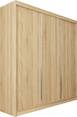 Produktbild von Masseno Schiebetürenschrank SOFIA 180 cm Kleiderschrank Schlafzimmer Schrank 3-türig Sonoma Eiche
