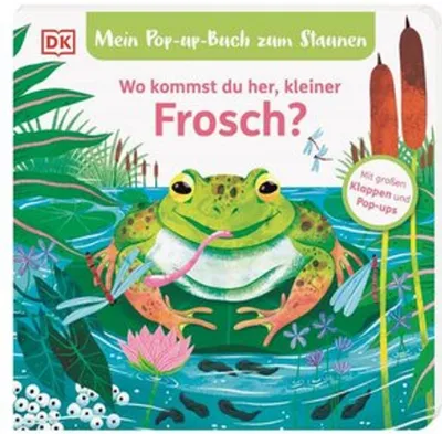 Produktbild von Mein Pop-up-Buch zum Staunen. Wo kommst du her, kleiner Frosch?
