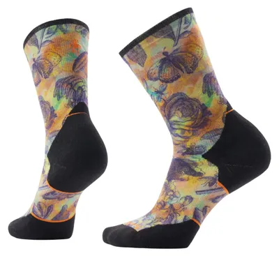 Produktbild von SMARTWOOL Damen Trailrunning Socken Targeted Cushion mit Blumenprint aus Wolle mehrfarbig EU 42-45