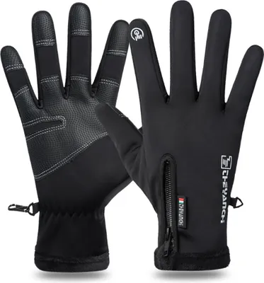 Produktbild von ALSTER HERZ® Fahrradhandschuhe Handschuhe Damen & Herren M/L, Thermo Touchscreen, A0354