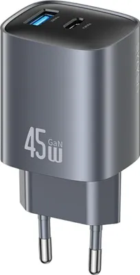 Obrázek produktu pro Usams Cc290 T66 45W Gan 1Xusb-A 1Xusb-C Tarnish síťová nabíječka