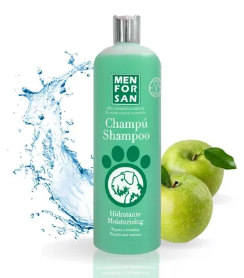 Produktbild von MENFORSAN Feuchtigkeitsshampoo für Hunde, 1L, Apfel, revitalisierend