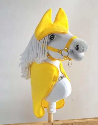 Produktbild von Hobby Horse A4 Set: Decke + Fliegenmuffs - Gelb
