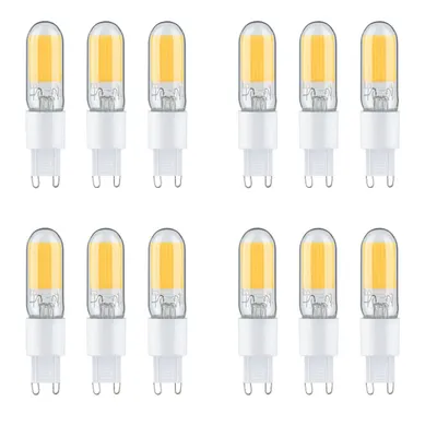 Produktbild von 12er Set LED Leuchtmittel G9 Sockel 2,5W 250 Lumen 2700 Kelvin warmweiß ergibt 25W18856