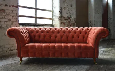 Produktbild von Chesterfield Sofa Couch Polster Sofas Klassischer 3Sitzer Leder Stoff Winchester