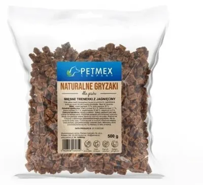 Produktbild von PETMEX Fleischtrainingssnacks aus Lamm – Leckerli für Hunde – 500g