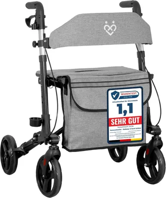 Produktbild von ForeverSenior Aluminium Rollator - 3-fach faltbar mit Schnellverstellung - 7,2kg