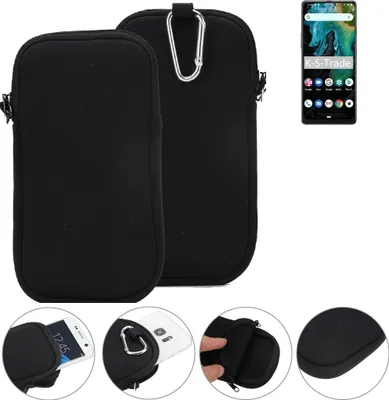 Produktbild von K-S-Trade Neopren-Hülle Handyhülle kompatibel mit Cubot Max 3 Schutzhülle Neoprenhülle Sleeve Schutz-Hülle Gürtel Tasche Case Holster