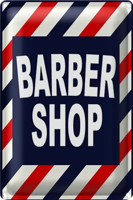 Produktbild von Blechschild Spruch 18x12cm Barbershop Friesur