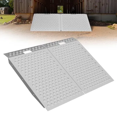 Immagine prodotto di Rampa di carico per tosaerba - Rampa in acciaio - 91 x 61 x 5 cm - Antiscivolo - 680 kg