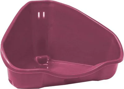 Produktbild von Unyqoos® Ecktoilette für Katzen- & Kleintierkäfige – platzsparende Eckschale aus robustem Kunststoff, inkl. Befestigungsset, 35 x 24 x 19 cm