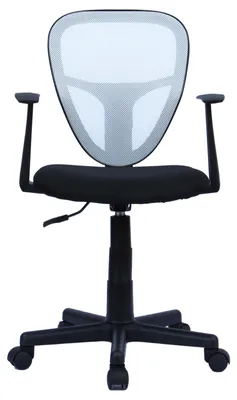 Produktbild von Schreibtischstuhl Kinder STUDIO ergonomisch, Schwarz/Weiß- Kinderschreibtischstuhl für Kinderzimmer, drehbar und höhenverstellbar mit Armlehnen, atmungsaktiver Meshbezug [max. Belastbarkeit 100 kg]