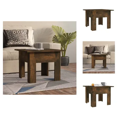 Zdjęcie produktu dla vidaXL Stolik kawowy dąb wędzony 55x55x42 cm materiał drewnopochodny - Stoliki kawowe