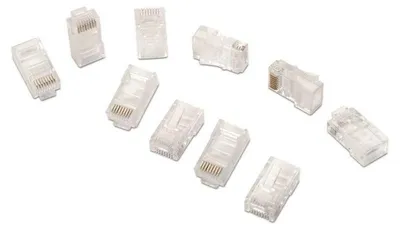 Immagine prodotto di AISENS A139-0297 - Spina RJ45 a 8 fili (10 pezzi) Trasparente