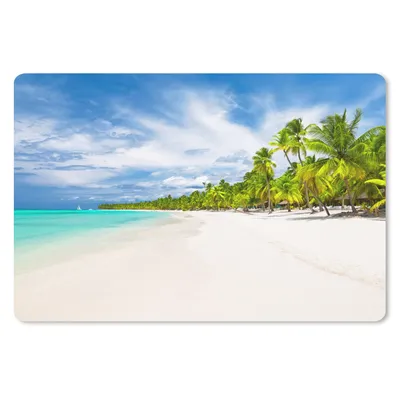 Produktbild von MuchoWow® Mauspad Mousepad Strand - Meer - Palmen 27x18 cm - Mousepads - Maus Mat - Pad - Mausunterlage - Büroartikel - Desk Matten