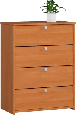 Immagine prodotto di Scarpiera elegante in legno di olivo con porte inclinabili 60 cm