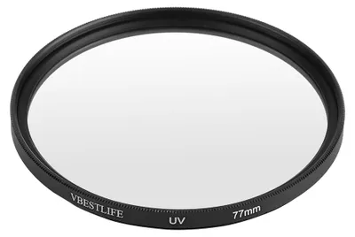 Zdjęcie produktu dla VBESTLIFE Uniwersalny, ultracienki filtr UV do obiektywów aparatów DSLR, 77 mm