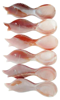 Produktbild von Perl-Eierlöffel aus Perlmutt für Kaviar (Rosa, 8,5 cm x 2,5 cm)
