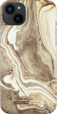 Immagine prodotto di iDeal of Sweden iPhone 14 e 15 Plus Backcover - Custodia alla moda - Marmo sabbia d'oro