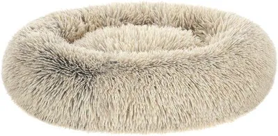 Obrázok produktu pre Mäkké psie lôžko, prateľné, Ø 70 cm, plyšové, khaki